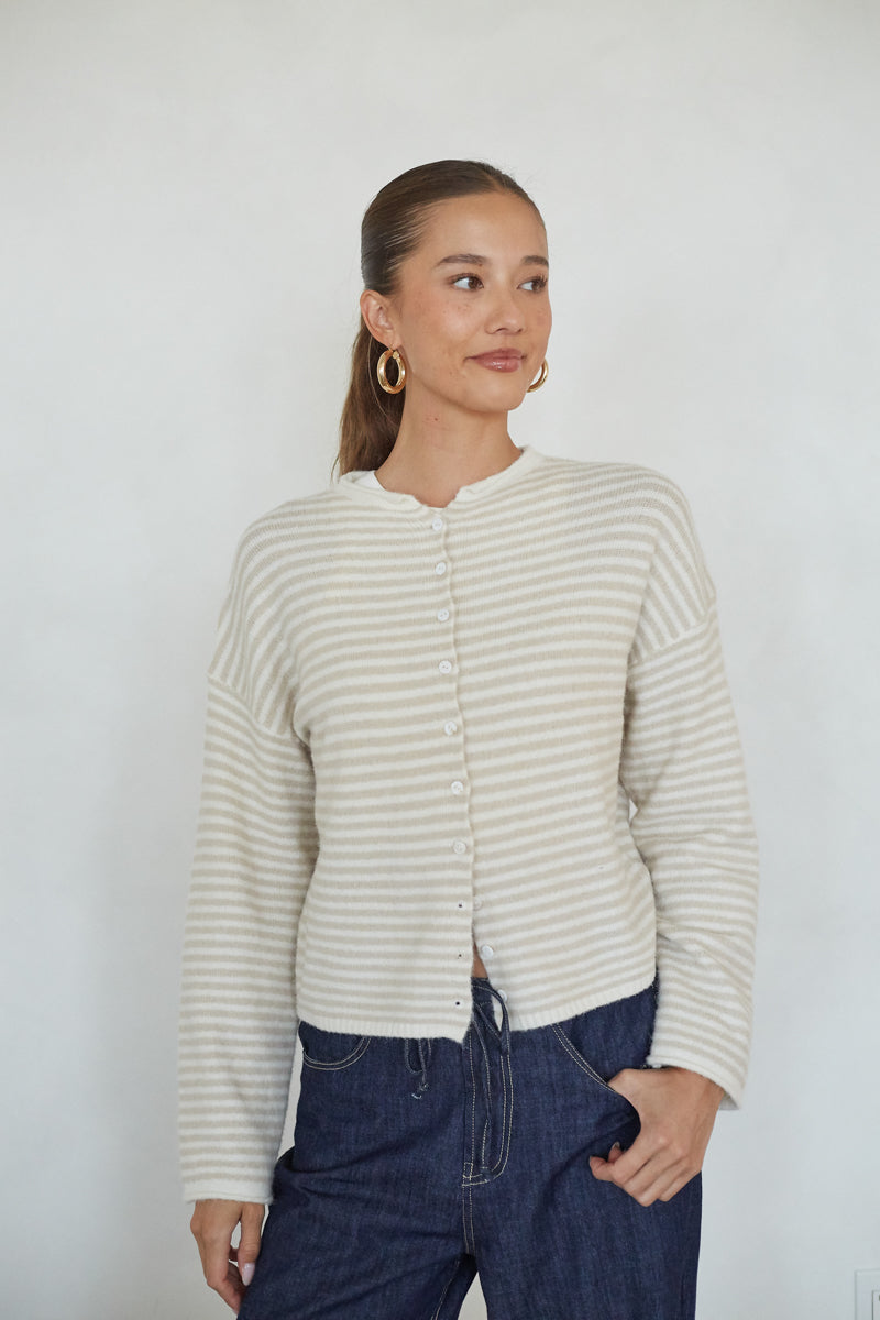 トップス andequal unique button knit cardigan Frances Button Up Cardigan Sweater | Shop American Threads Boutique