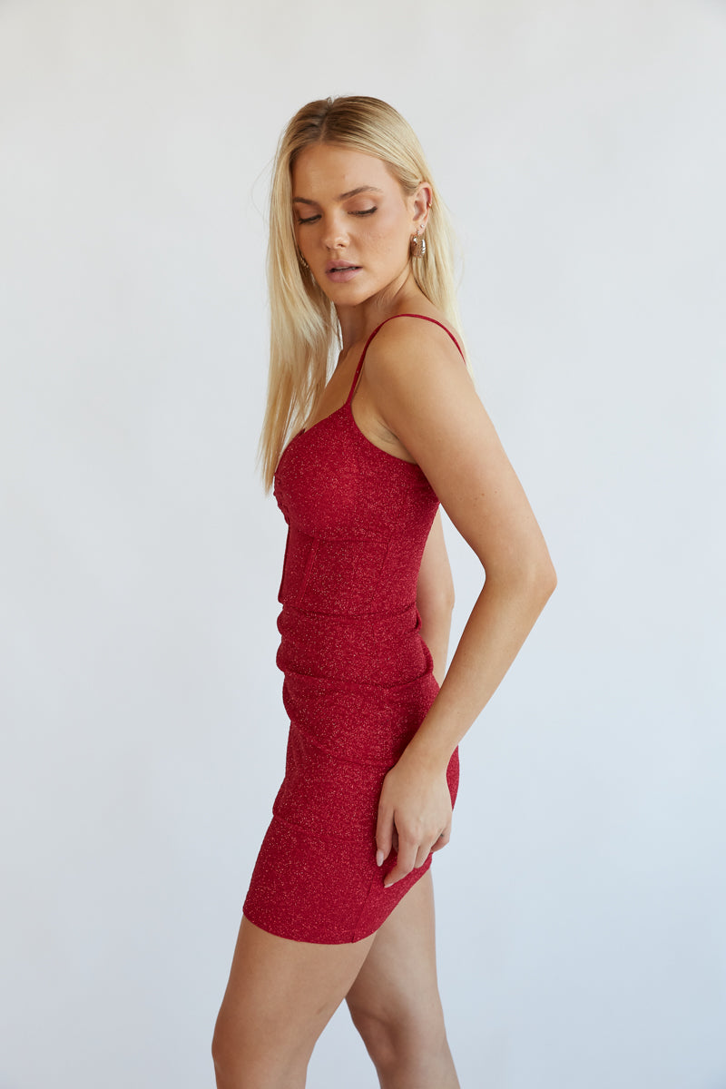 Clara Glitter Corset Bodycon Mini Dress • Shop American Threads Women's  Trendy Online Boutique – americanthreads