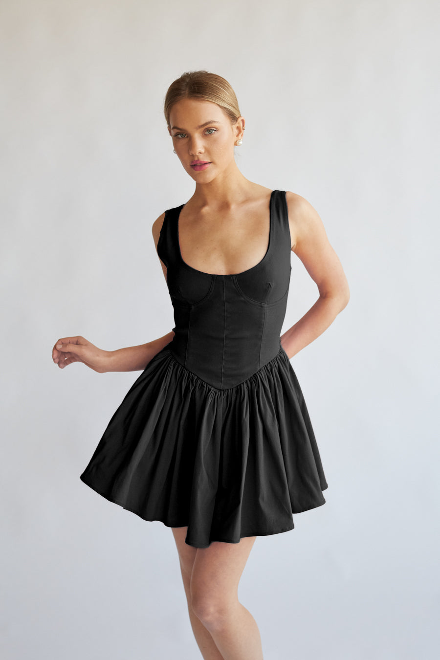 Delaney Corset Mini Dress | Shop American Threads Women's Boutique Black / L Delaney Corset Mini Dress | Shop American Threads Women's Boutique Black / L