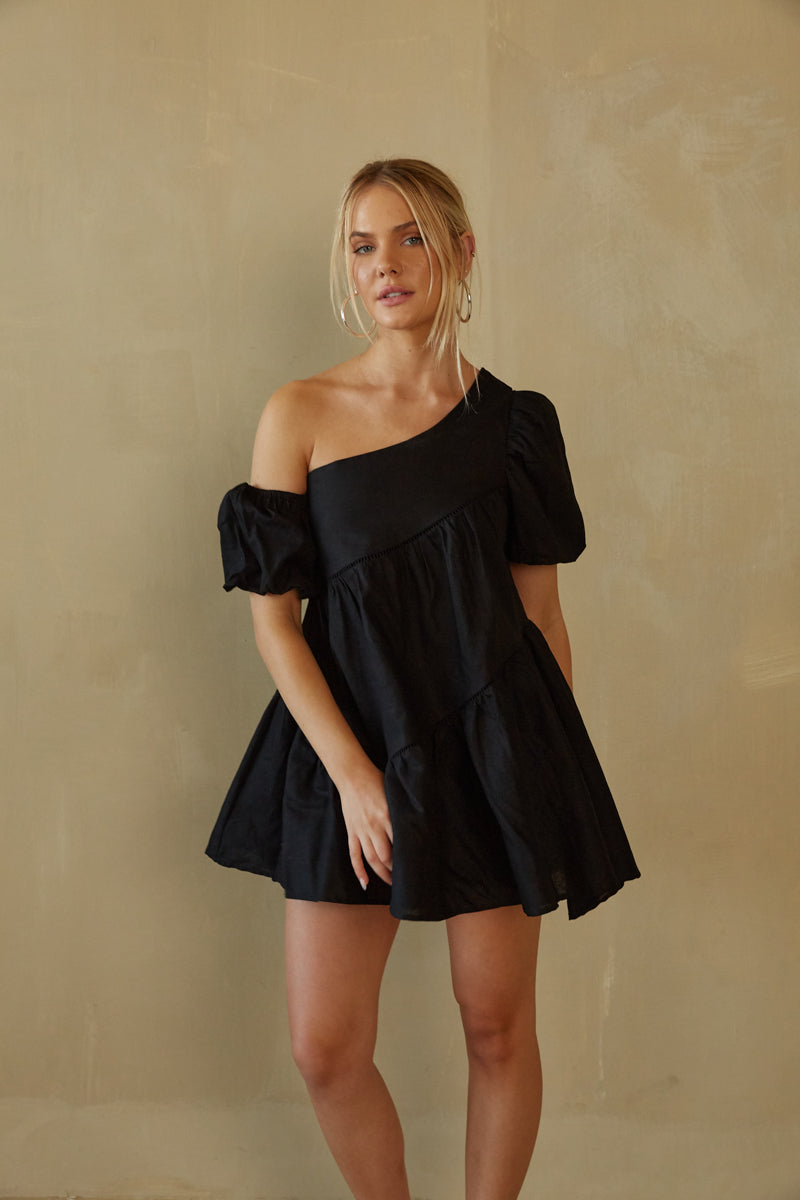 Francesca Puff Sleeve Babydoll Mini Dress American Threads Boutique Francesca Puff Sleeve Babydoll Mini Dress American Threads Boutique