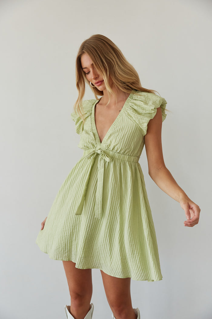 Joanna Bubble Sleeve Mini Dress