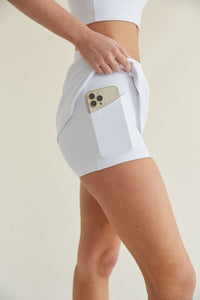 built-in shorts with pockets