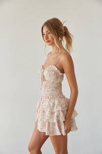feminine spring summer romper | romper mini dress for rush