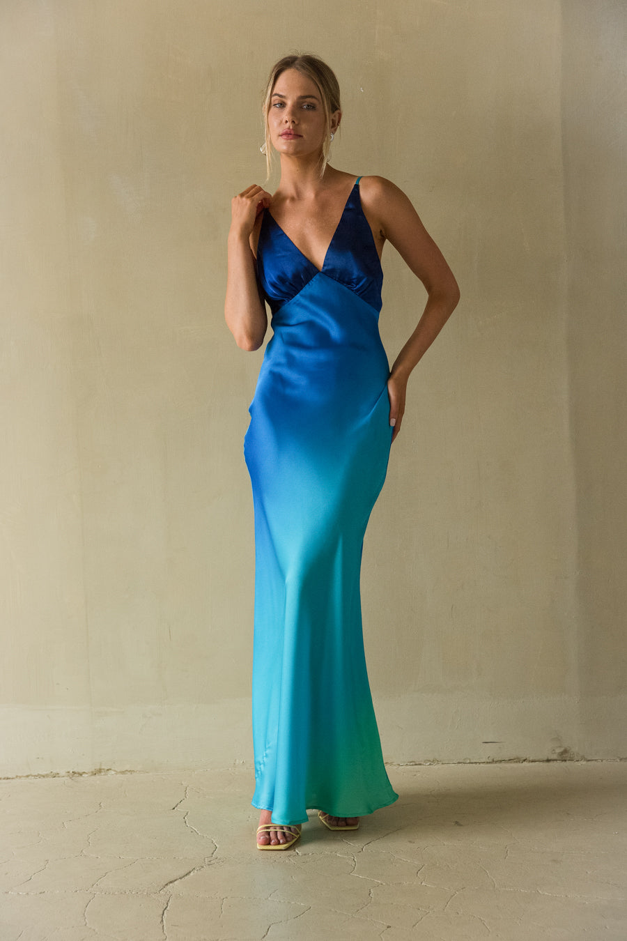 Moana Sunset Satin Maxi Dress | Shop American Threads Boutique Moana Sunset Satin Maxi Dress | Shop American Threads Boutique