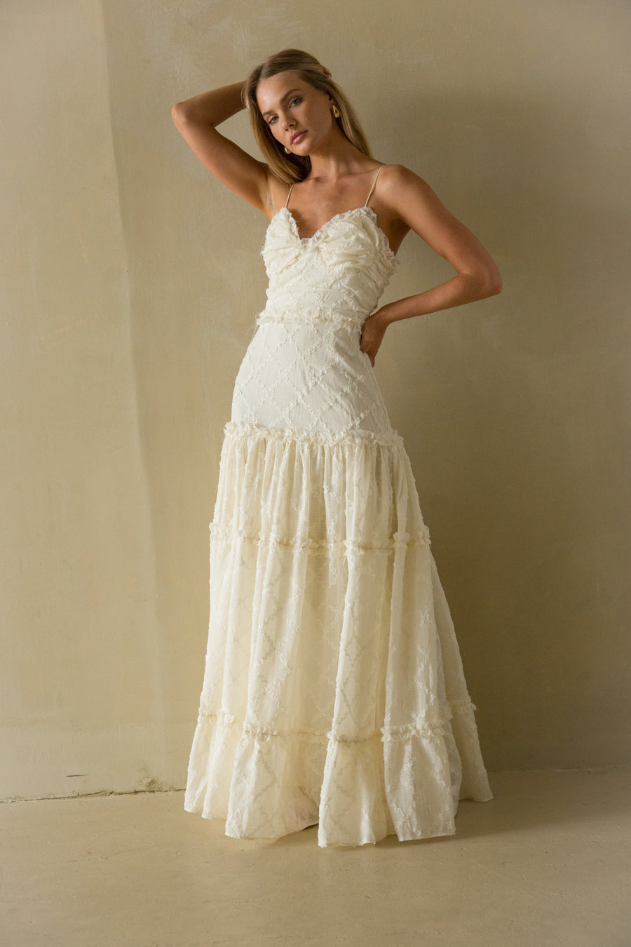 Percy Strapless Lace Maxi Dress Shop American Threads Boutique