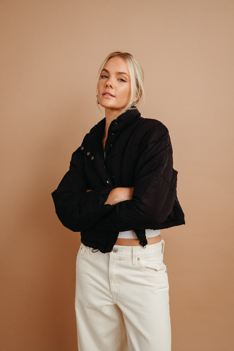 Tyla Cropped Puffer Jacket • Shop American Threads Women's Trendy