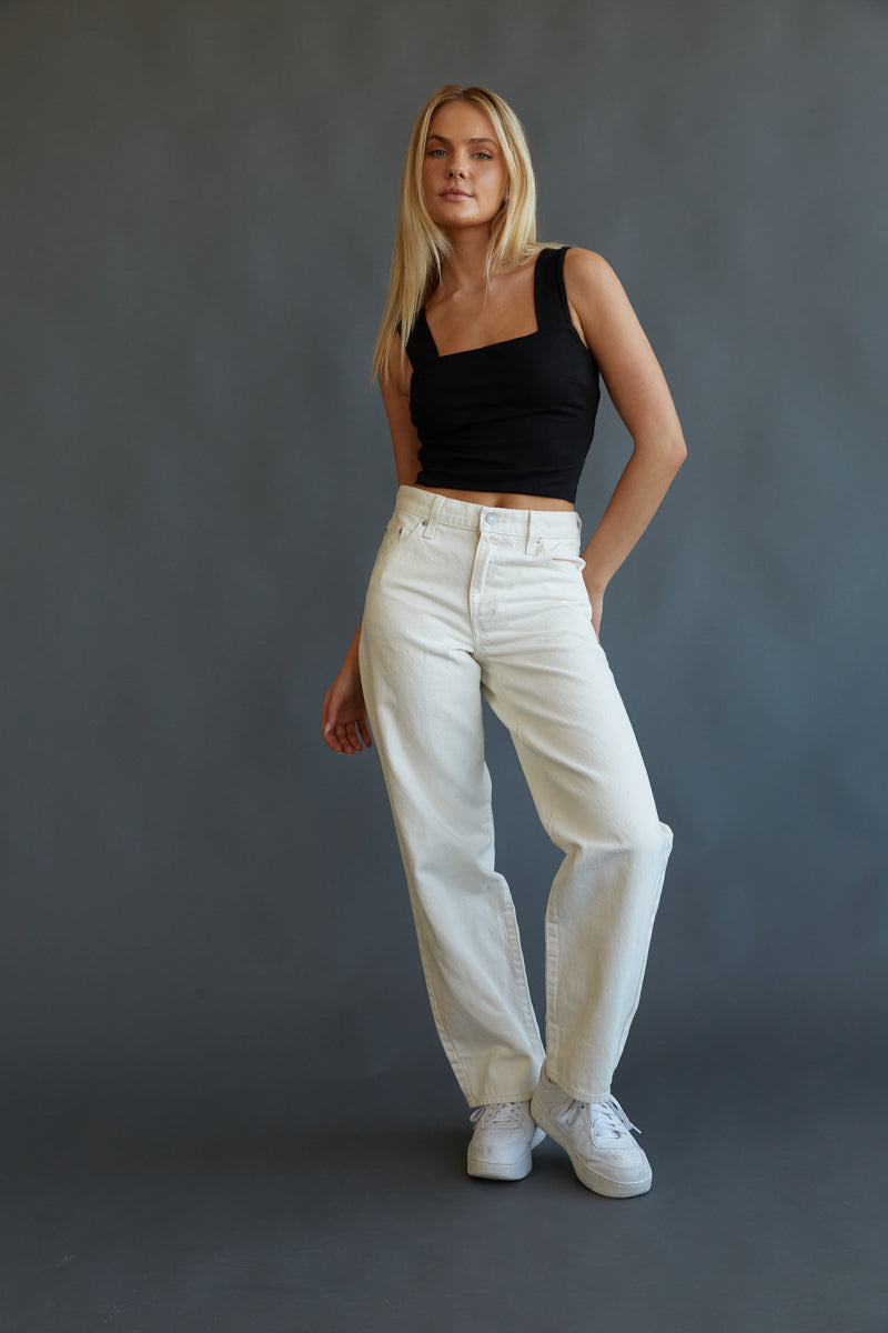 Coping Northwest Charlotte Bronte Levi's Baggy Dad Jeans in Barely Freezing • Shop American Threads Women's  Trendy Online Boutique – americanthreads