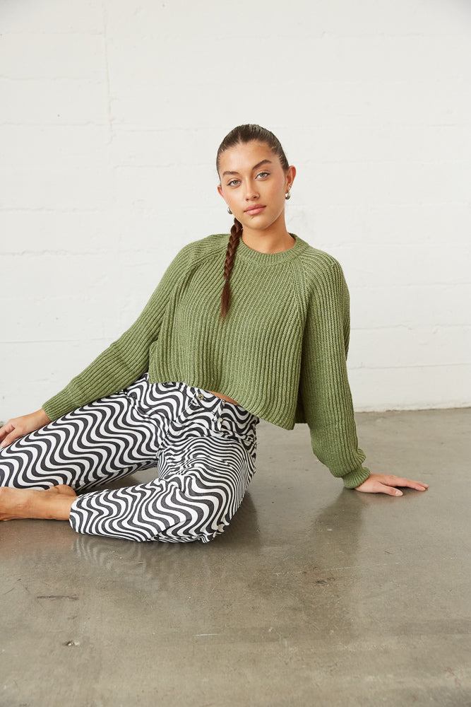 Leanna Knit Sweater • Shop American Threads Women's Trendy Online Boutique americanthreads