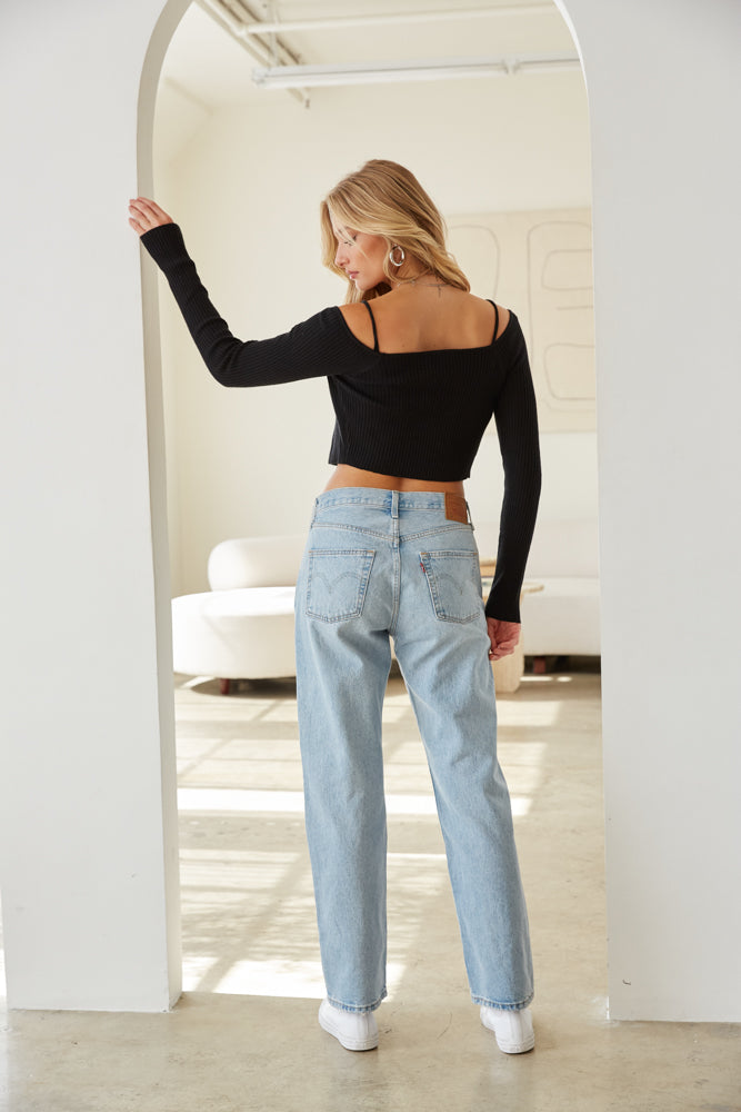 Initiativ meget fint web Levi's 501 90s Jeans in Worn in Light Indigo • Shop American Threads  Women's Trendy Online Boutique – americanthreads
