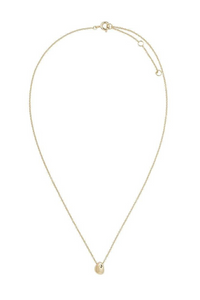 gold-toned Two And Five tear drop charm necklace