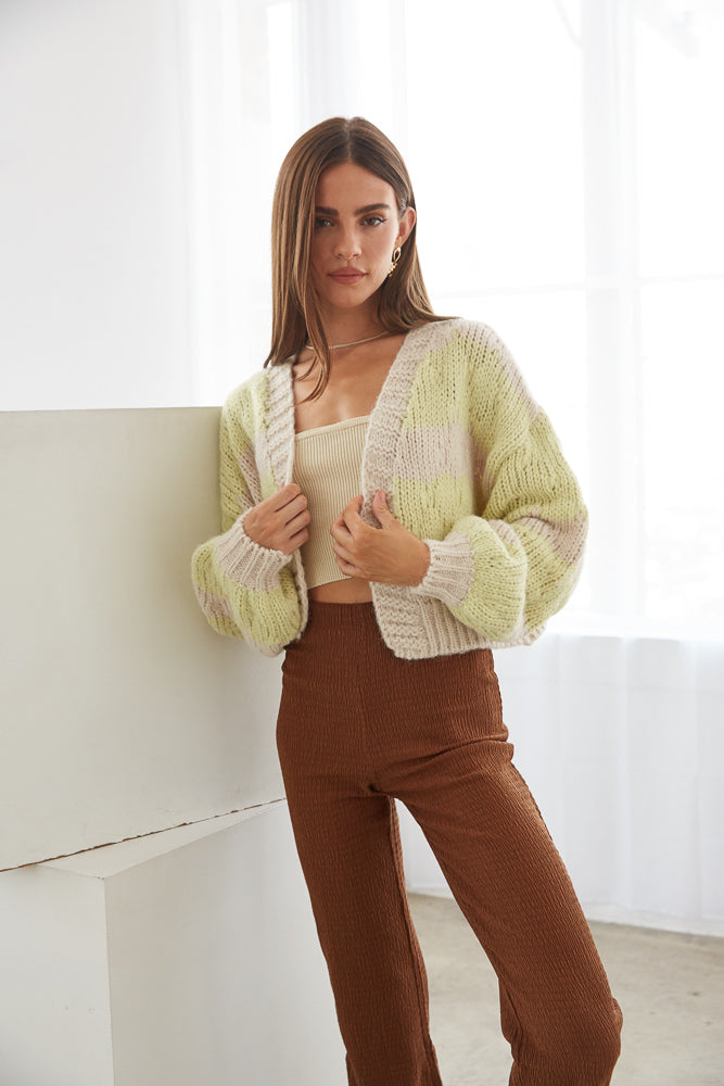 American Threads Kenna Cable Knit Cardigan