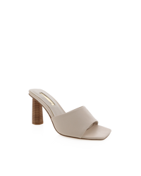 white slide on heel