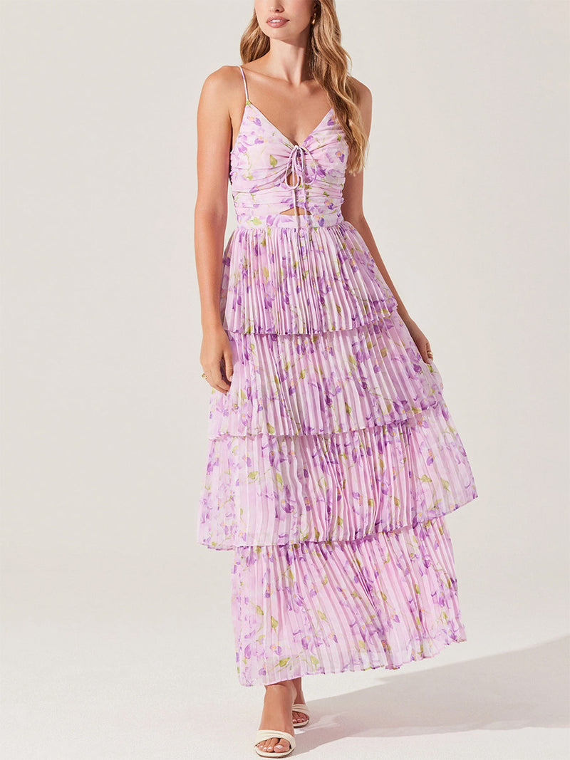 ASTR Daytona Floral Maxi Dress | American Threads Boutique Lilac / L ASTR Daytona Floral Maxi Dress | American Threads Boutique Lilac / L