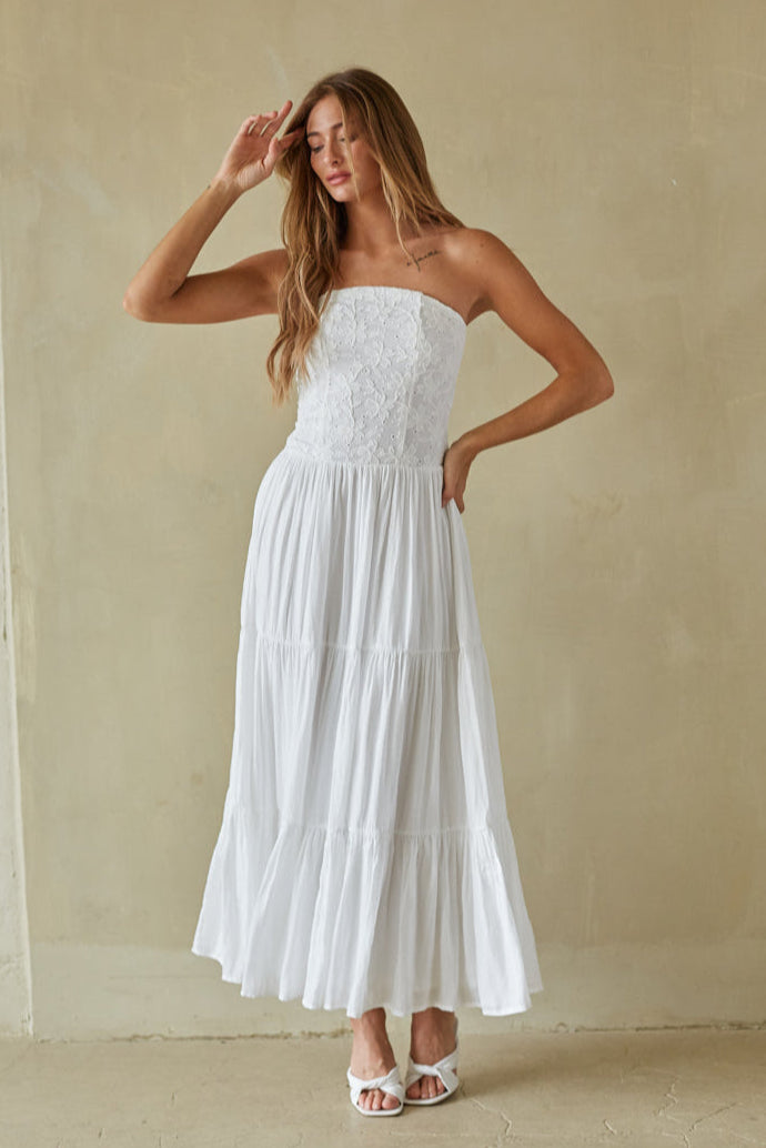 Azari Tiered Maxi Dress | Shop American Threads Boutique