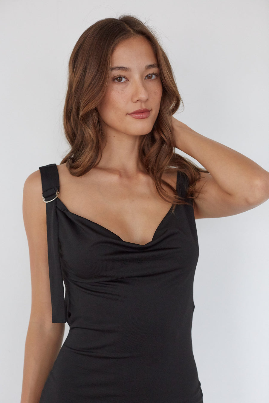 scoop neck black mini dress Blake Cowl Back Women Size 34 (4 LowStock:43467381735475 Princess polly to piece for any Size:FR34