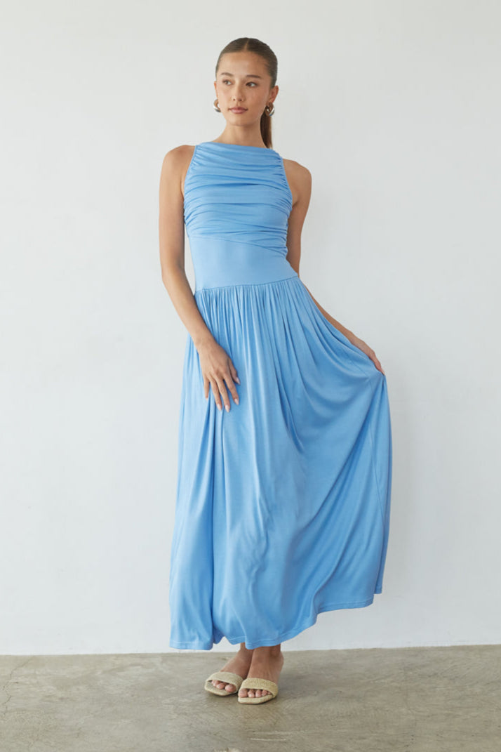 alandra ruched maxi dress Alandra Ruched Maxi Dress Sale