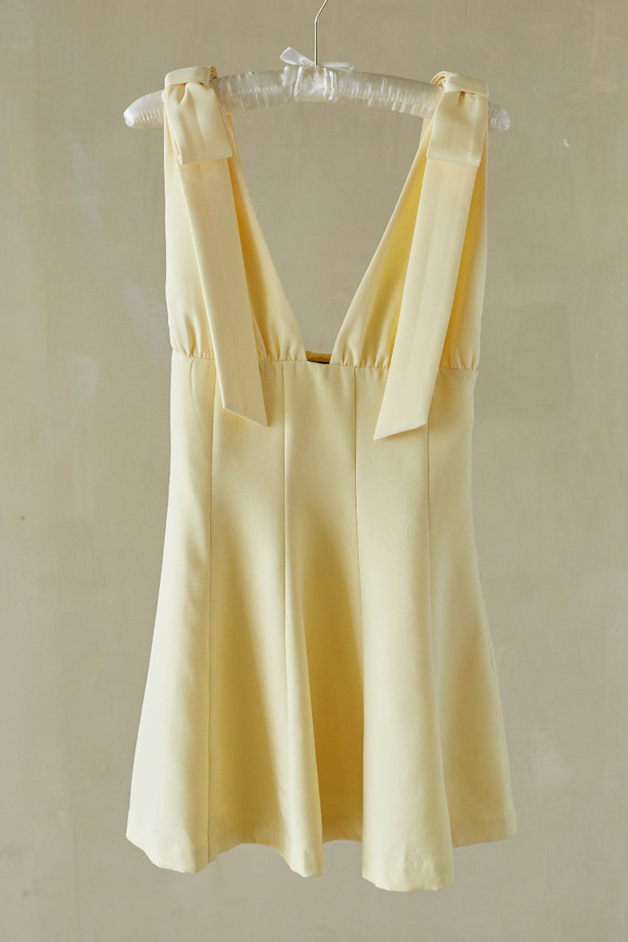 chandra mini dress Majorelle Chandra Mini Dress - Butter Yellow