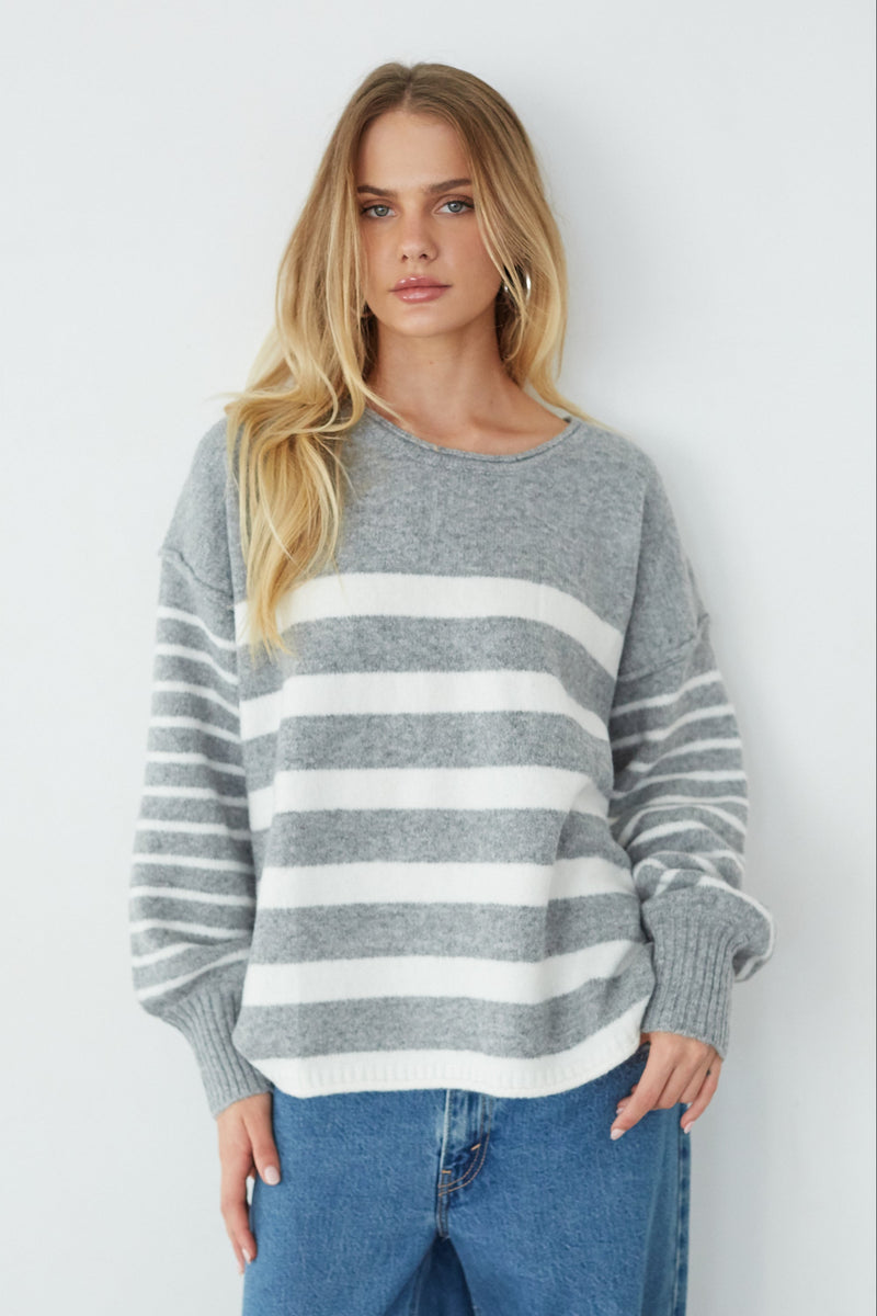 Charlotte Oversized Striped Sweater