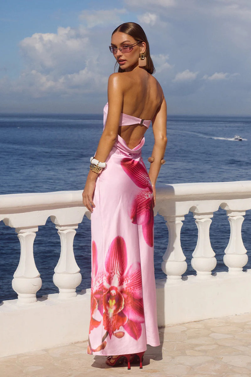 CELESTE PEARLESCENT DREAM JACQUARD MAXI