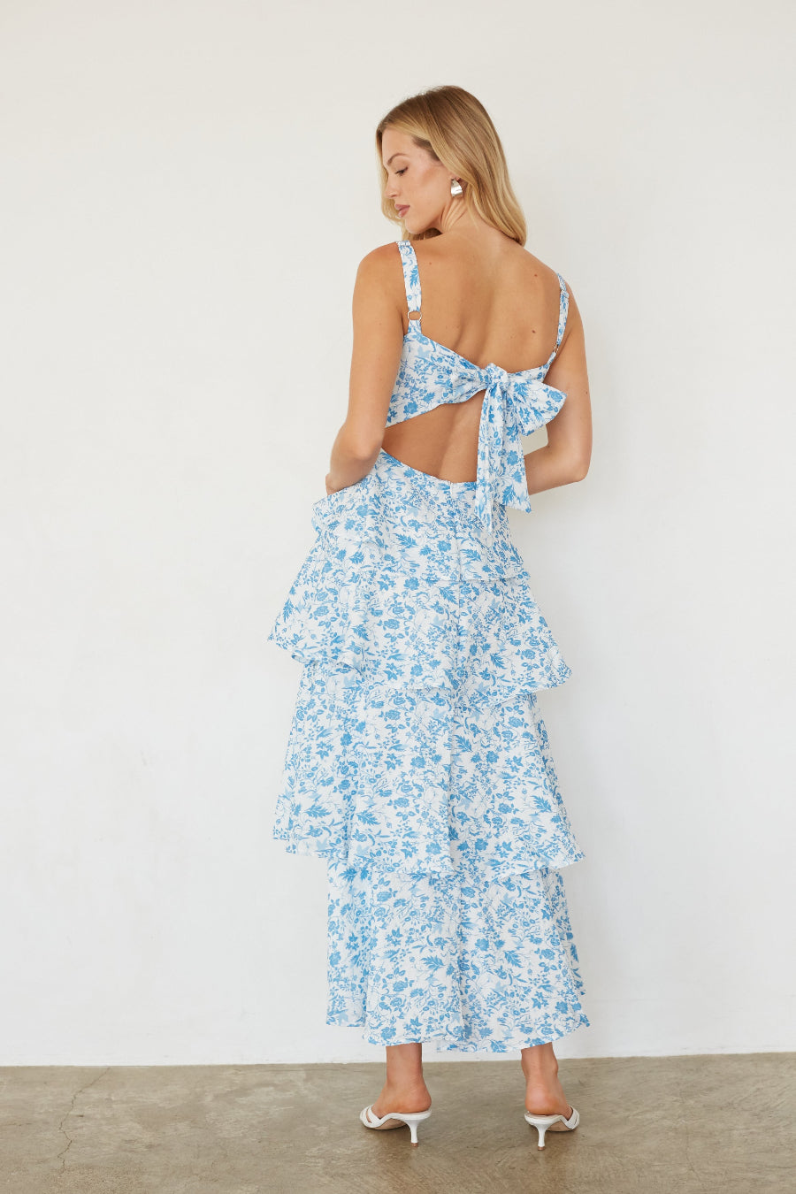 Everlee Bustier Tiered Maxi Dress • Shop American Threads Boutique