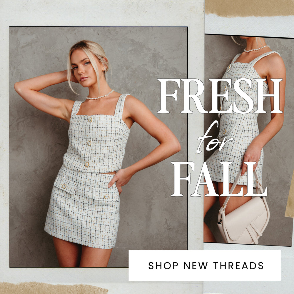American Threads Runaway Tasia Chain Mini Dress