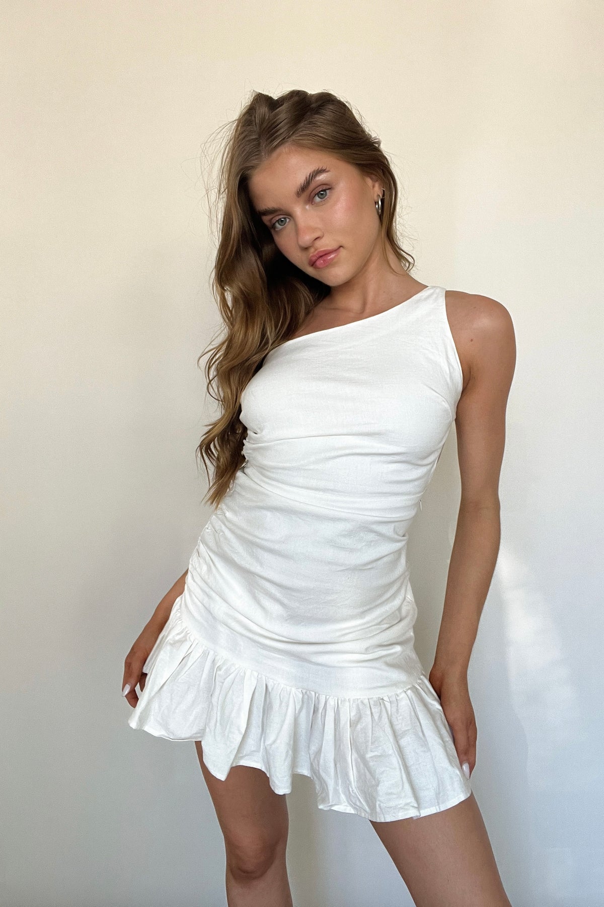 white sorority rush dress - graduation dress  | white-image