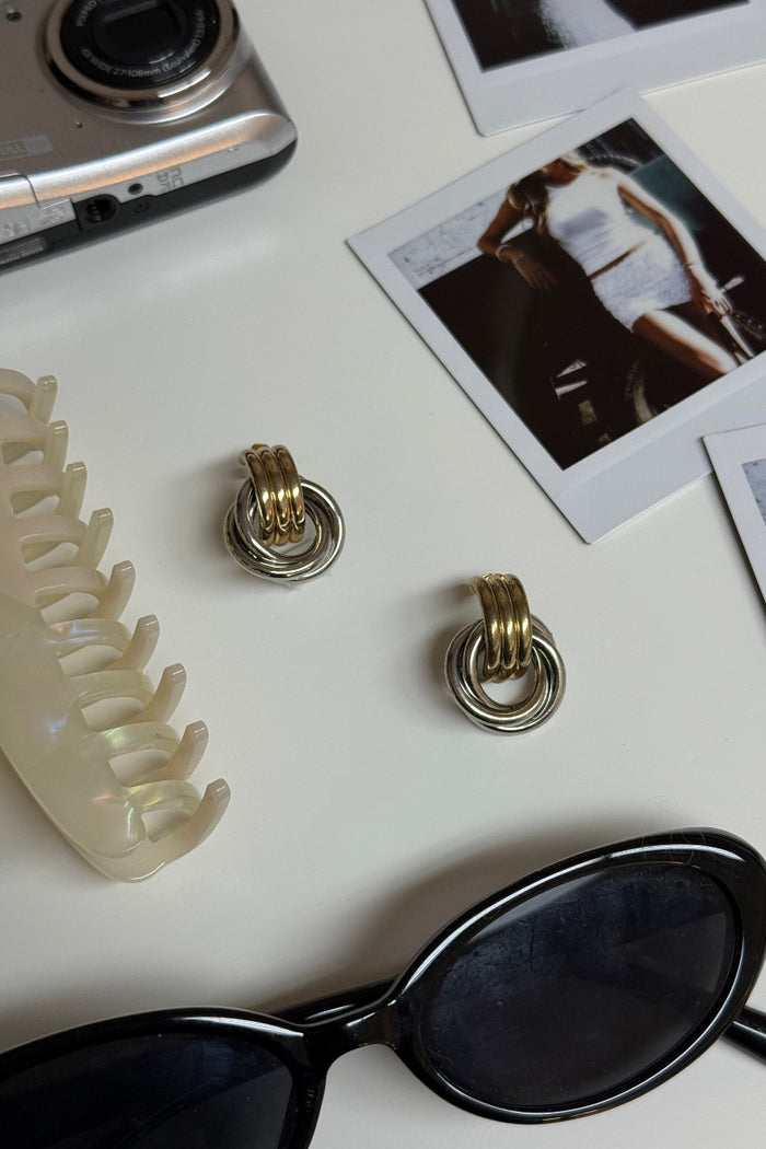 Sharon Two-Toned Earrings