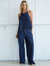 June Open Back Halter Top