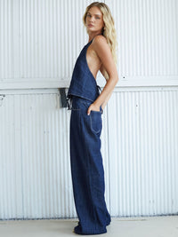 June Open Back Halter Top