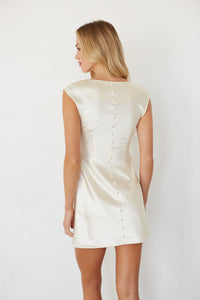 Katie Cowl Boat Neck Mini Dress