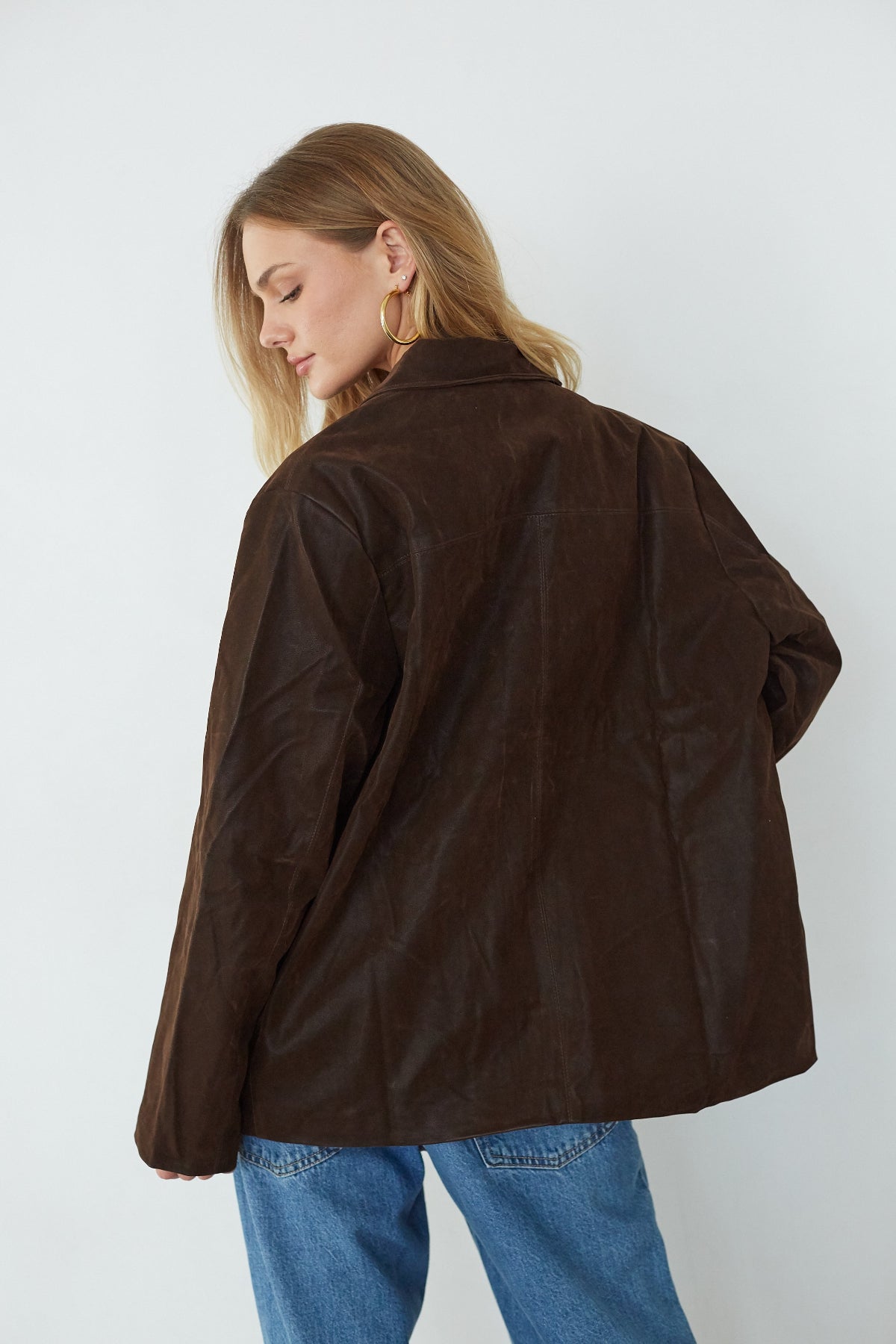 Katniss Oversized Suede Jacket | Shop American Threads Online Boutique