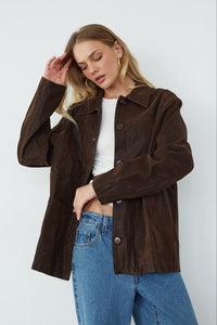 Katniss Oversized Suede Jacket