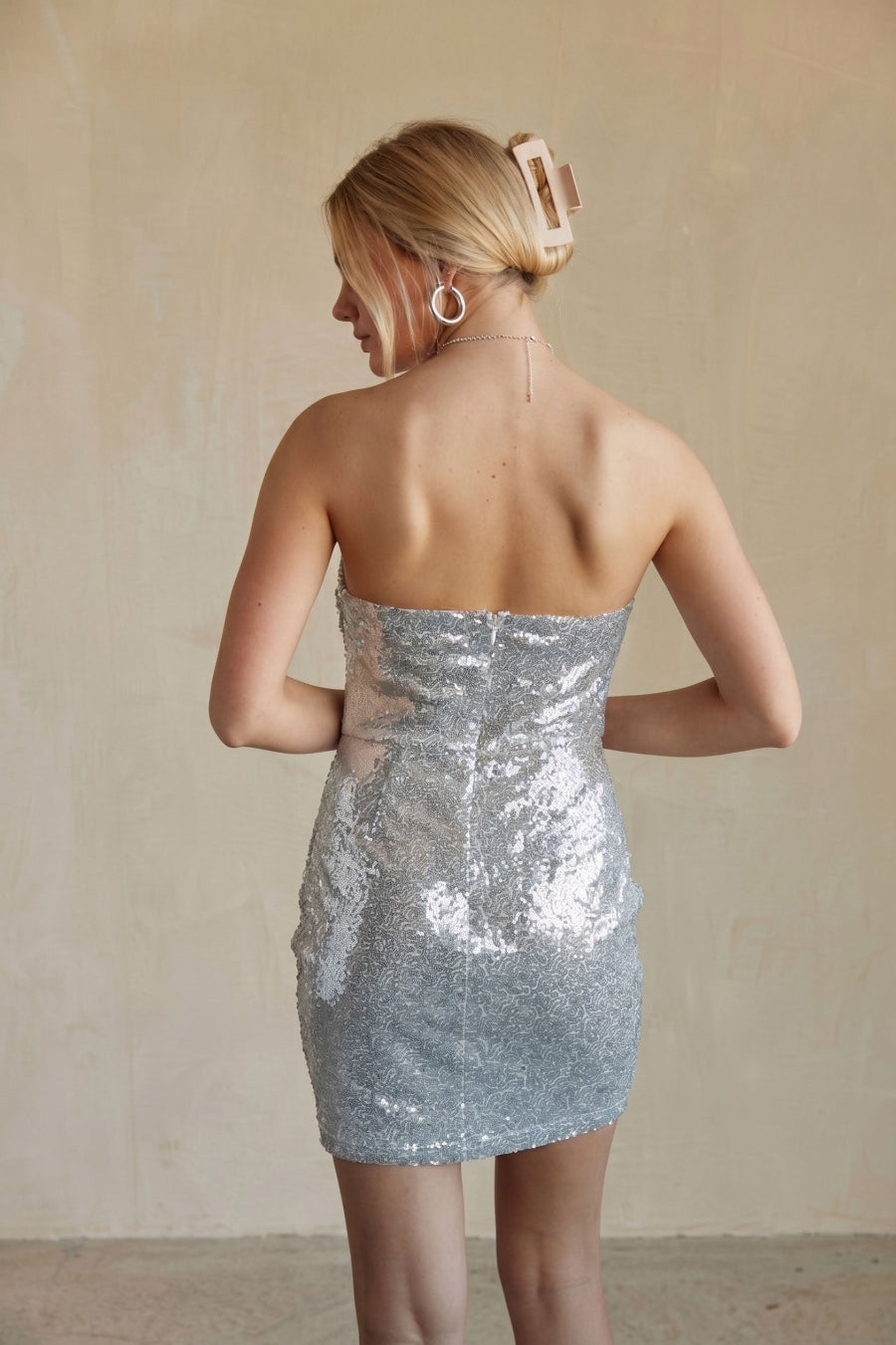 Karina Sequin Corset Bodycon Mini Dress