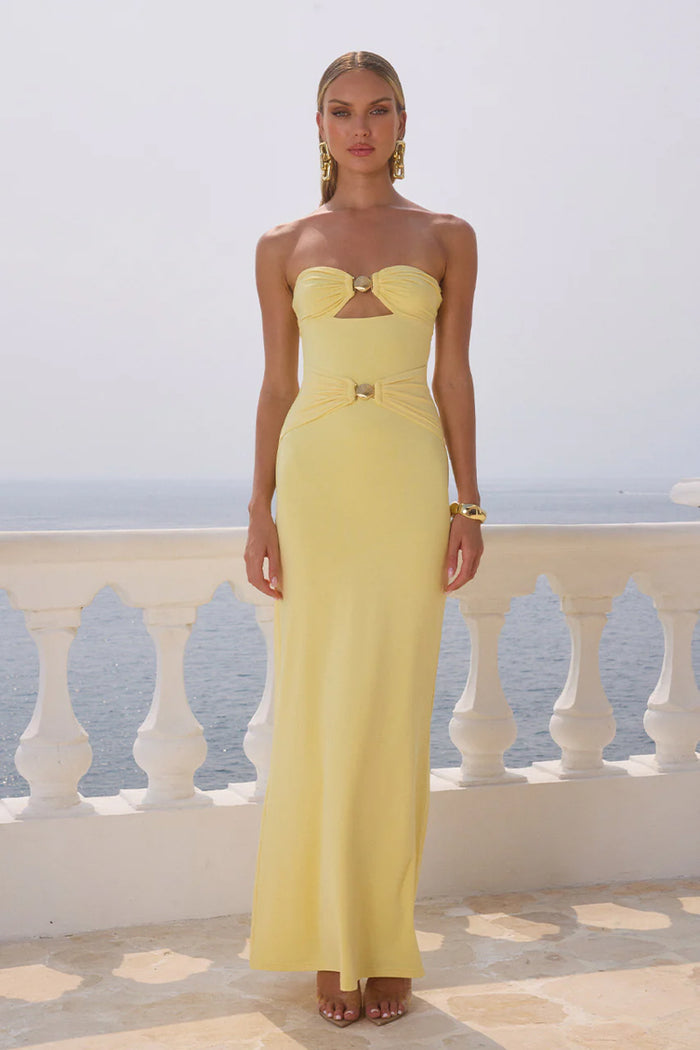 Kleo Strapless Maxi Dress | American Threads Boutique Kleo Strapless Maxi Dress | American Threads Boutique
