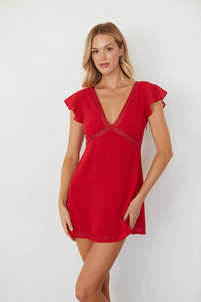 Red Rush Dresses | Mini Dresses for Rush Week | American Threads Red Rush Dresses | Mini Dresses for Rush Week | American Threads