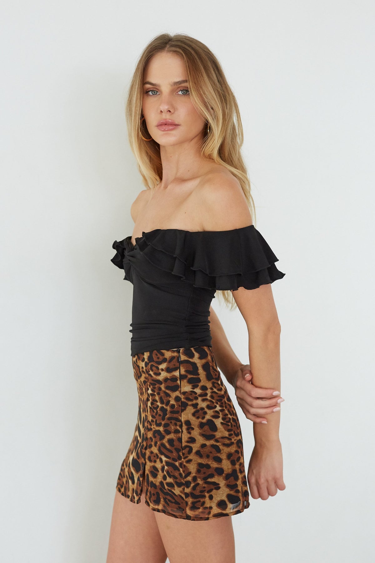 Lolita Off the Shoulder Ruffle Top Shop American Threads Boutique