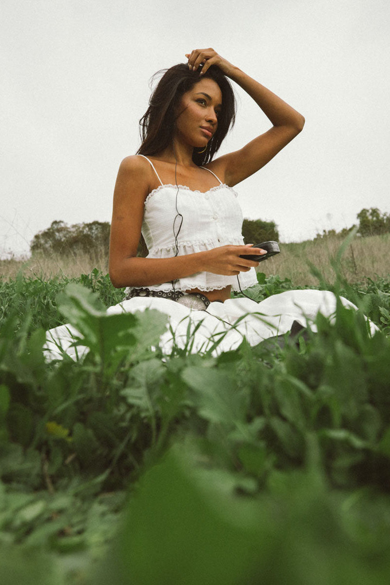 Miley Button Up Peplum Top | Shop American Threads Boutique