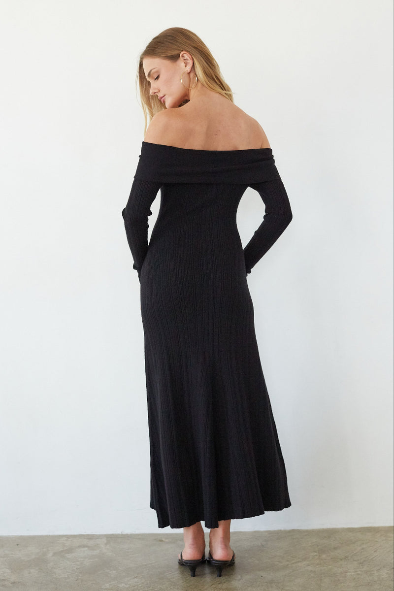 Rhodes Sweater Maxi Dress, Ivory / M