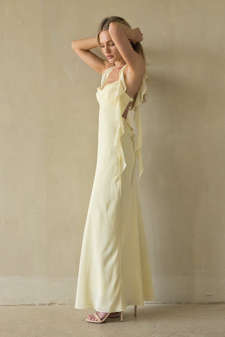 Sarila Ruffle Strap Maxi Dress | Shop American Threads Online Boutique Sarila Ruffle Strap Maxi Dress | Shop American Threads Online Boutique