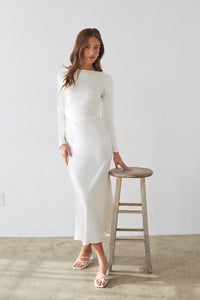 Sofia Open Back Satin Maxi Dress | Shop American Threads Boutique Sofia Open Back Satin Maxi Dress | Shop American Threads Boutique