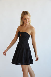 black lace babydoll dress