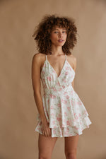 Isla Cowl Neck Satin Romper in White • Shop American Threads Women's Trendy  Online Boutique – americanthreads