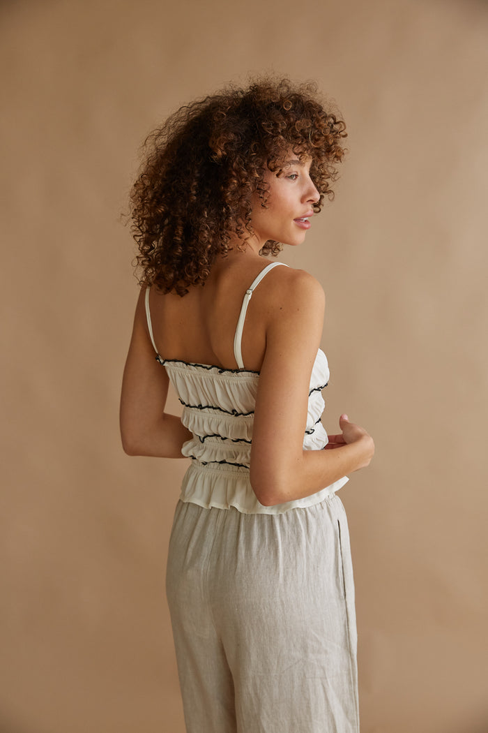 Julissa Flower Mesh Top • Shop American Threads Women's Trendy Online  Boutique – americanthreads