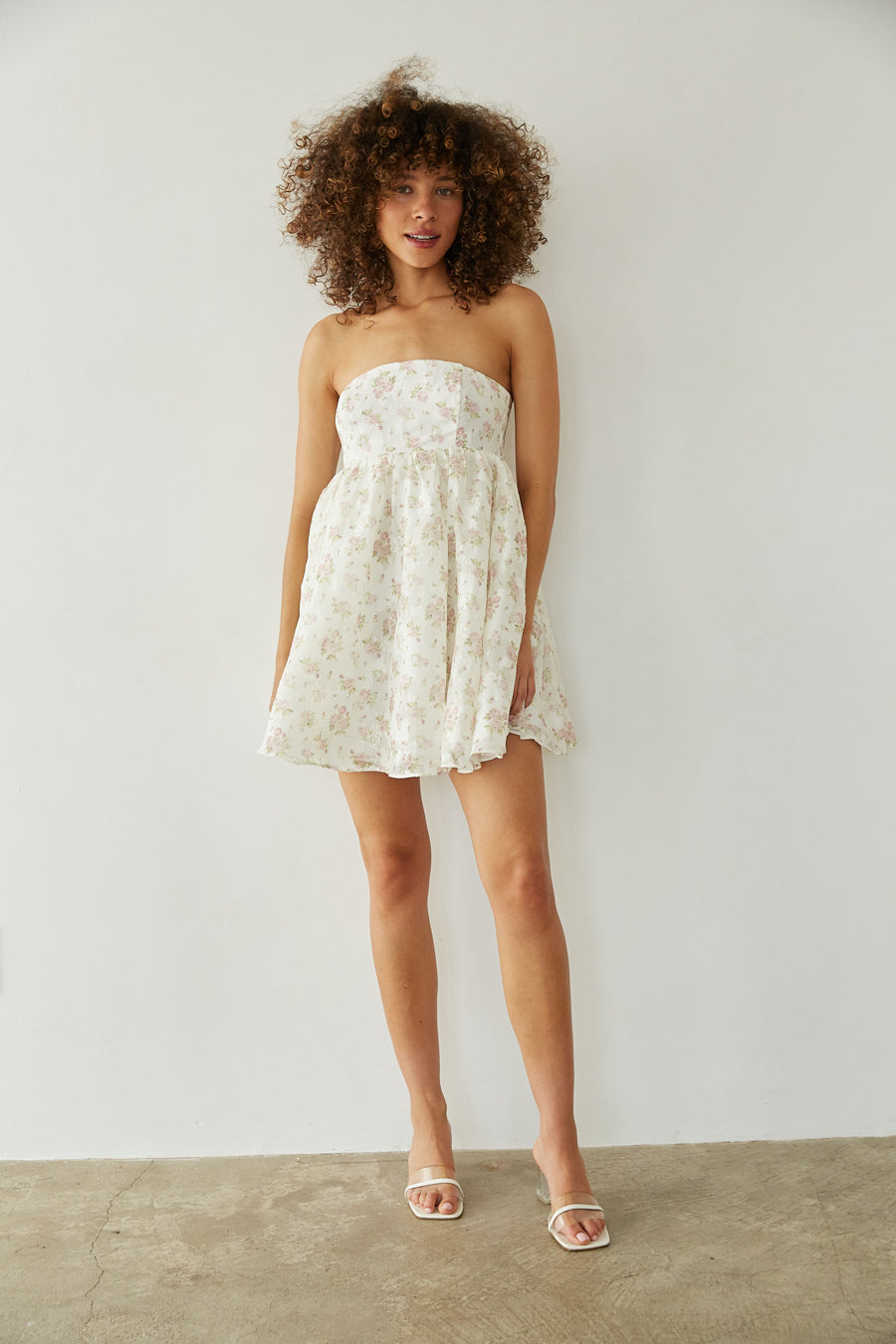 BLUEBELL BABYDOLL WOVEN MINI DRESS main image 1