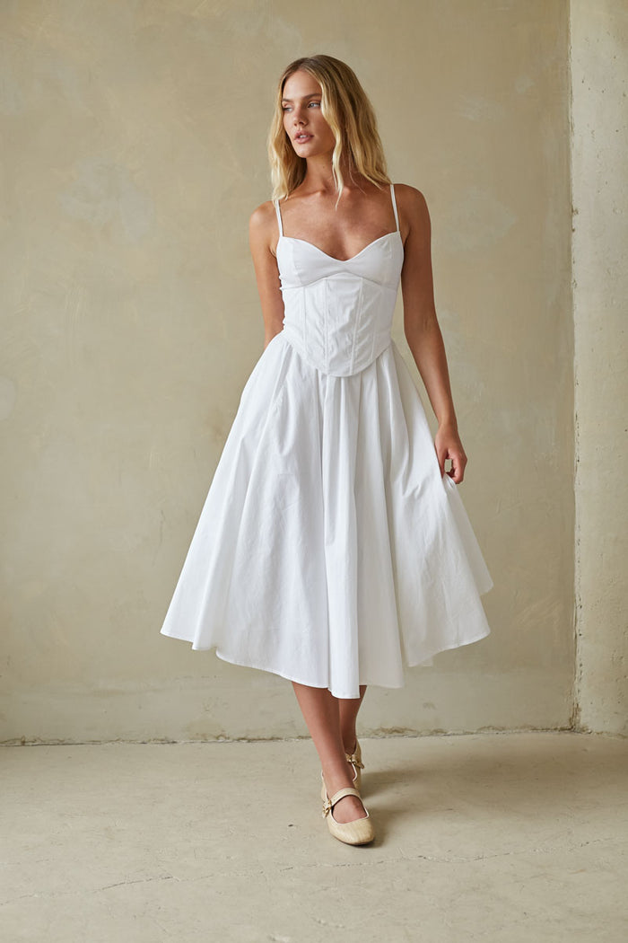 Britton Corset Midi Dress Britton Corset Midi Dress