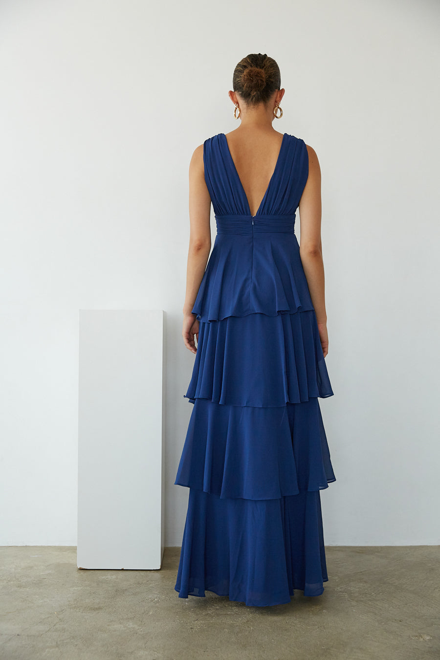 Charlene Chiffon Tiered Maxi Dress Shop American Threads Online Charlene Chiffon Tiered Maxi Dress Shop American Threads Online