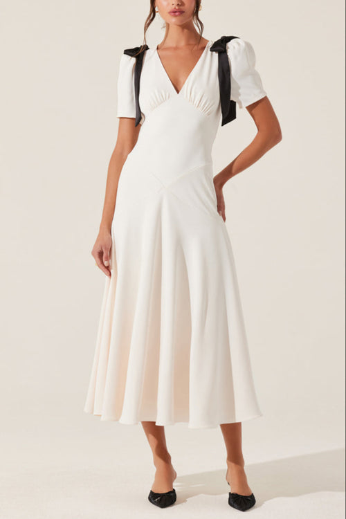 puff sleeve corset dress Midi [100+] Happy Family Pictures Size:custom size 18-24 US full length dresses