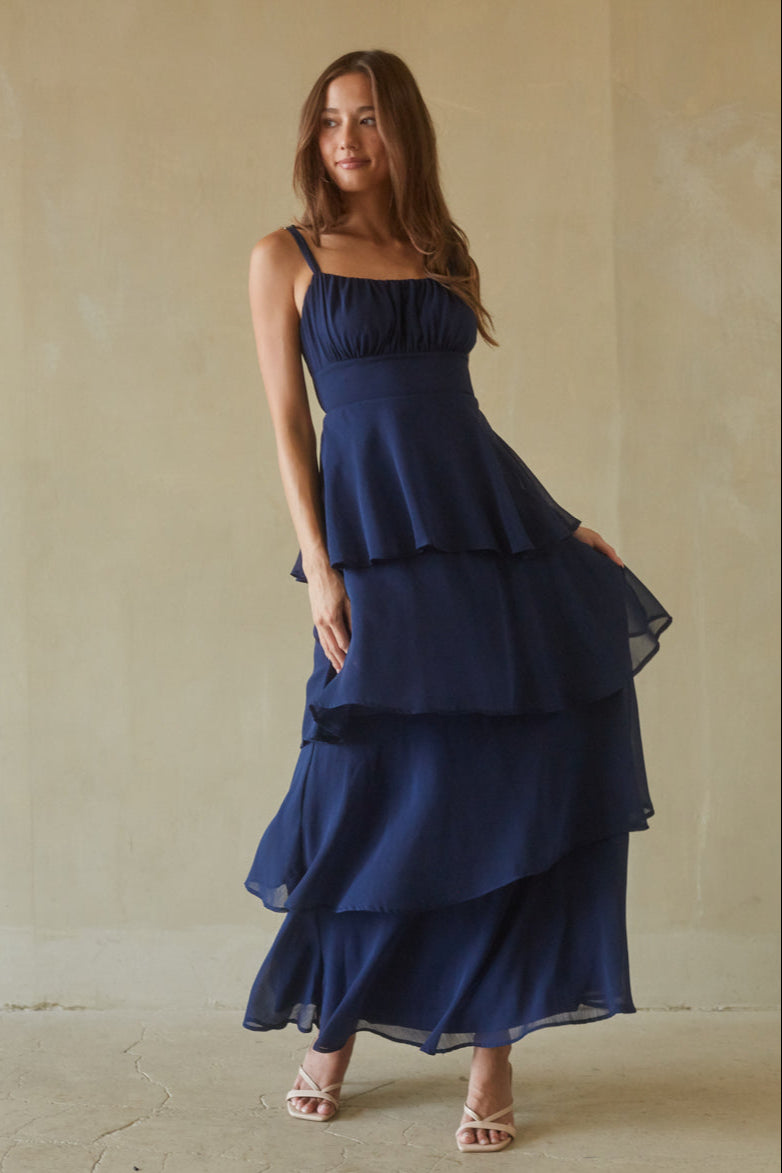 Clarke Ruffled Maxi Dress | Shop American Threads Online Boutique Clarke Ruffled Maxi Dress | Shop American Threads Online Boutique