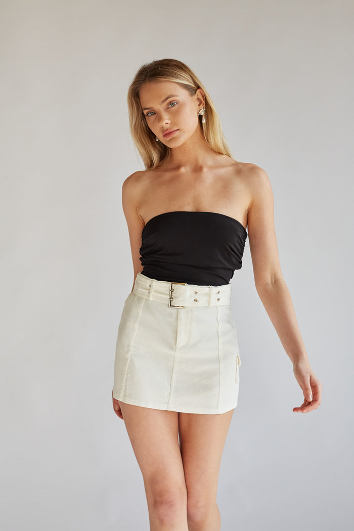 Cargo Mini Skirt Mini Skirt with Belt American Threads