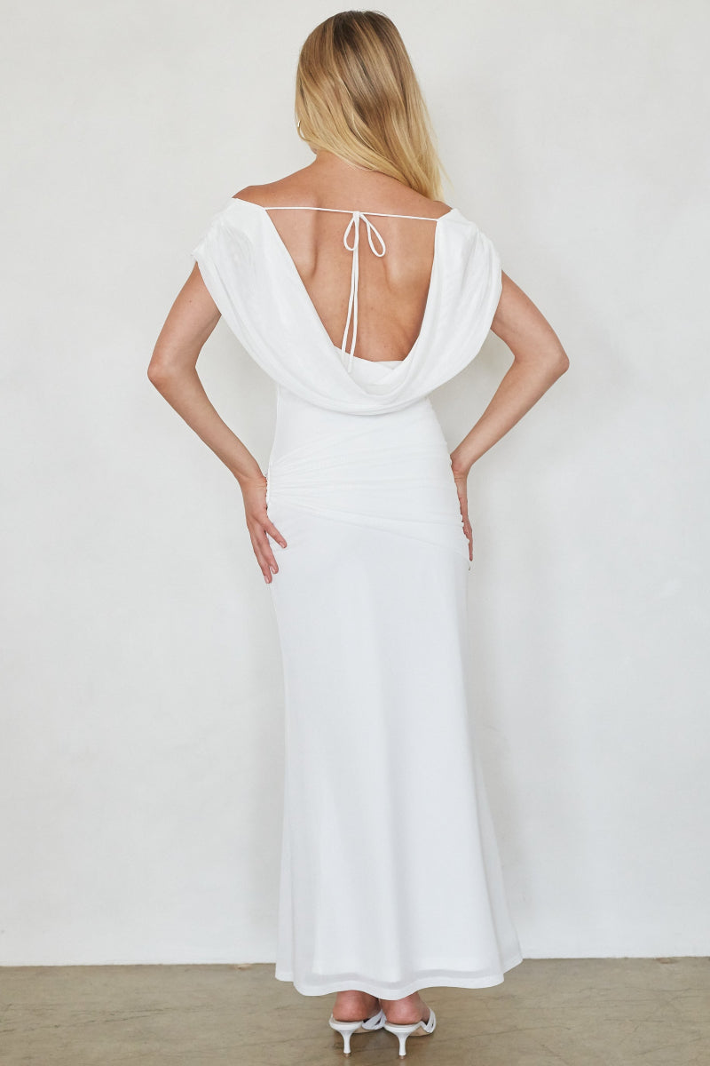 Dorit Mesh Tie Waist Maxi Dress | Shop American Threads Boutique Dorit Mesh Tie Waist Maxi Dress | Shop American Threads Boutique